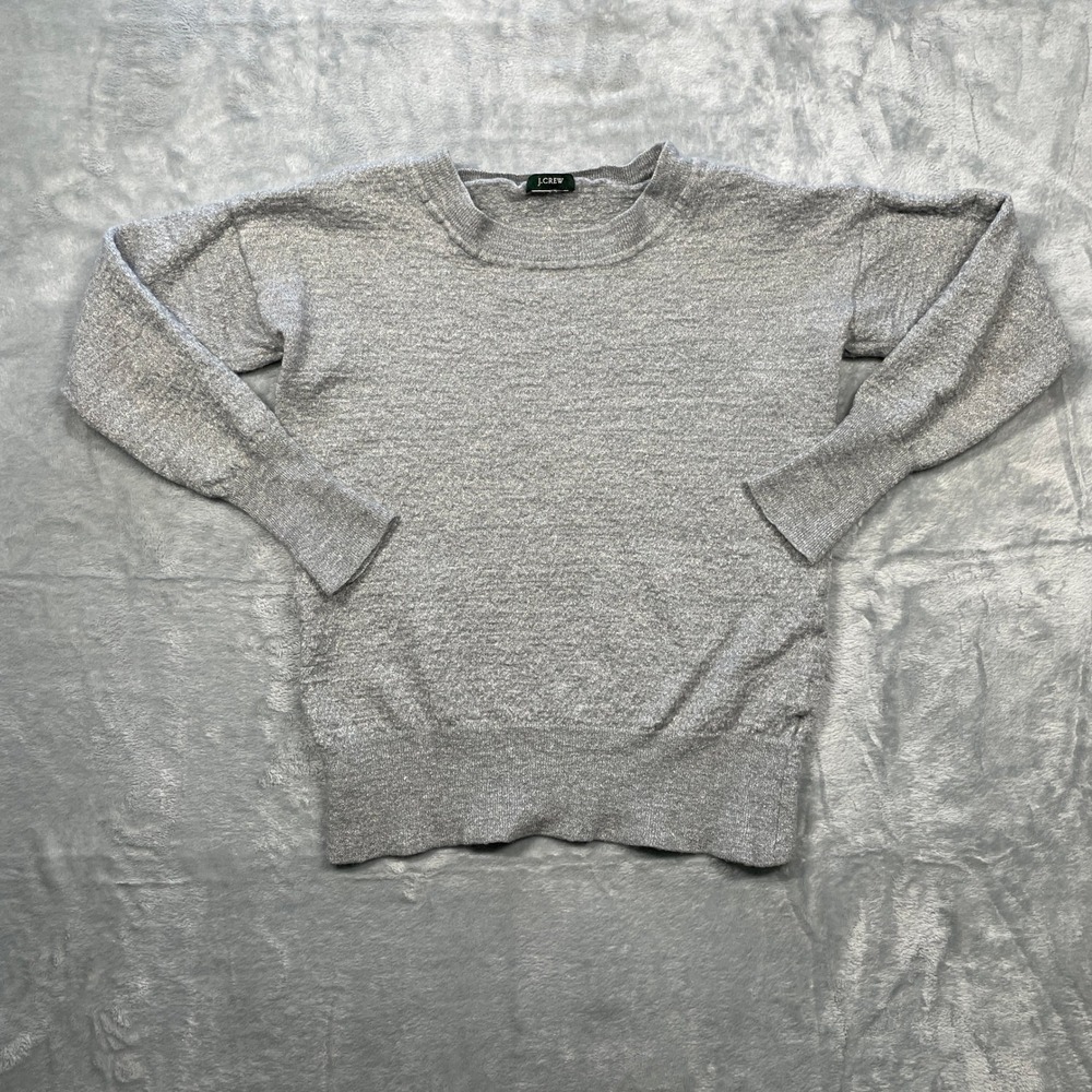 J.‎ Crew Kids Girls Textured Wool Crew Neck Long Sleeve Sweater Size Medium